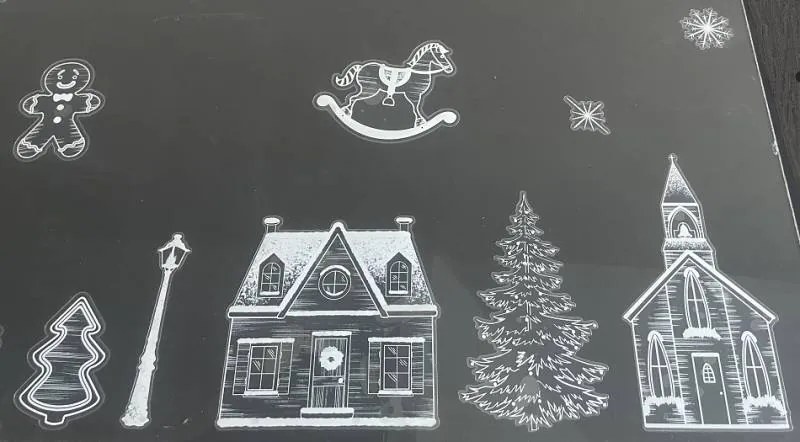 DECOLED Dekorativní polep do oken A3 hvězdy