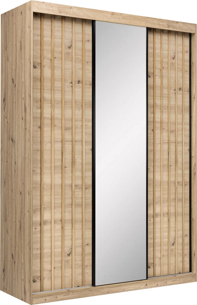 XXXLutz SKRIŇA S POSUVNÝMI DVERAMI, dub artisan, 150/215/59,5 cm P & B - Skrine - 000885001515