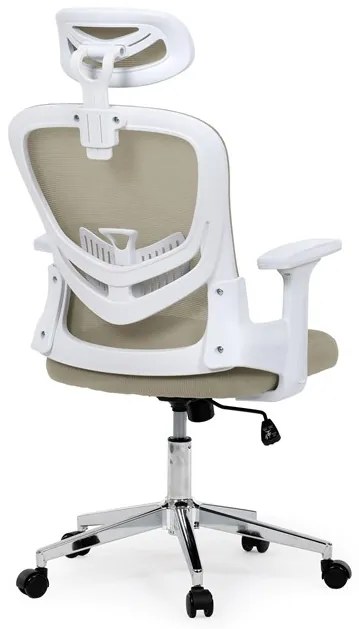 Autronic BONTEC Kancelárska stolička, hojdací mechanizmus, béžová sieťovina, KA-K2031 BGE Farba: Ružová