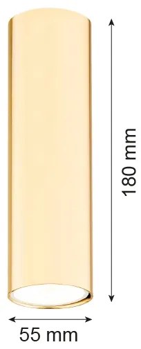 Argon 4761 - Bodové svietidlo TYBER 1xGU10/5W/230V mosadz