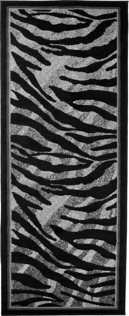 TA Koberec 6601C BLACK CHEAP PP CRM Sivý Obdĺžnikový Rozmer: 120x200 cm