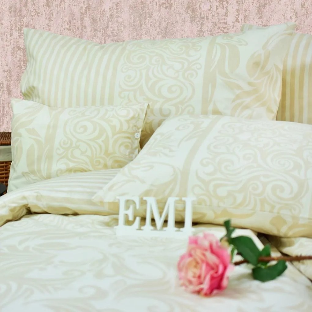 Obliečky bavlnené Royal sivé EMI: Predĺžený set jednolôžko obsahuje 1x 140x220 + 1x 70x90