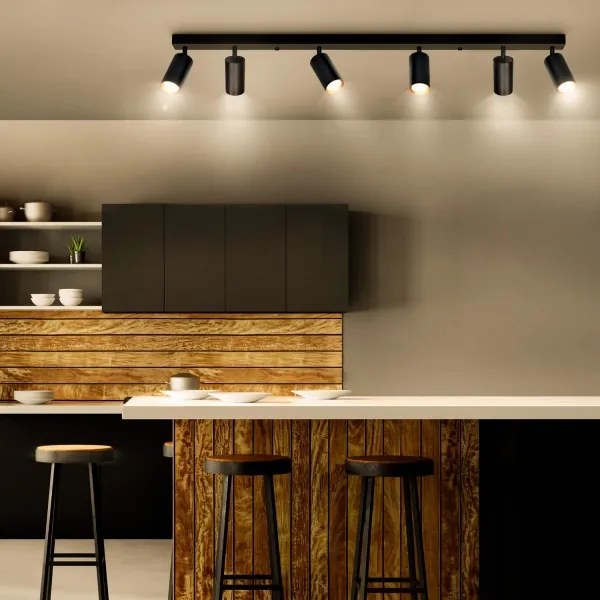 Brilagi - Bodové svietidlo SELE 6xGU10/30W/230V čierna/zlatá
