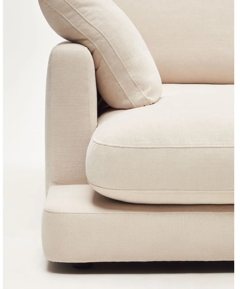 Béžová ženilková rohová pohovka (ľavý roh/s leňoškou) Gala – Kave Home