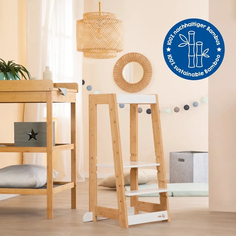 Biela bambusová učiaca veža – Roba