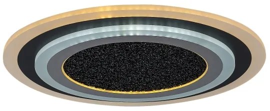 Rabalux 71316 - LED stmievateľné stropné svietidlo TANELI 56W/230V 3000/4000/6000K čierne + diaľkové ovládanie