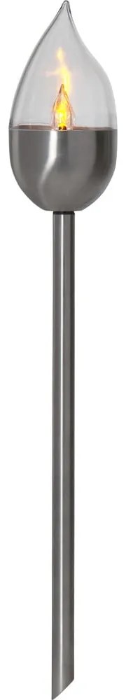 LED zapichovacie vonkajšie svietidlá v súprave 3 ks so solárnym panelom (výška 40 cm) Olympus – Star Trading