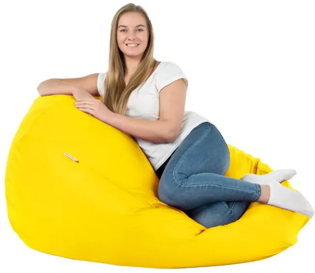 Sedací vak SAKO slnečný ekokoža