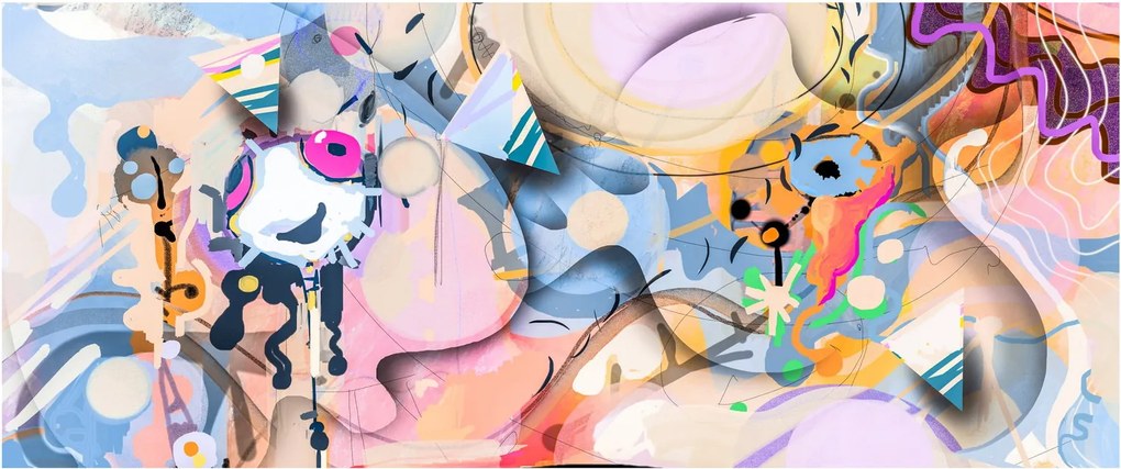 Obraz - Rozprávková abstrakcia (120x50 cm)