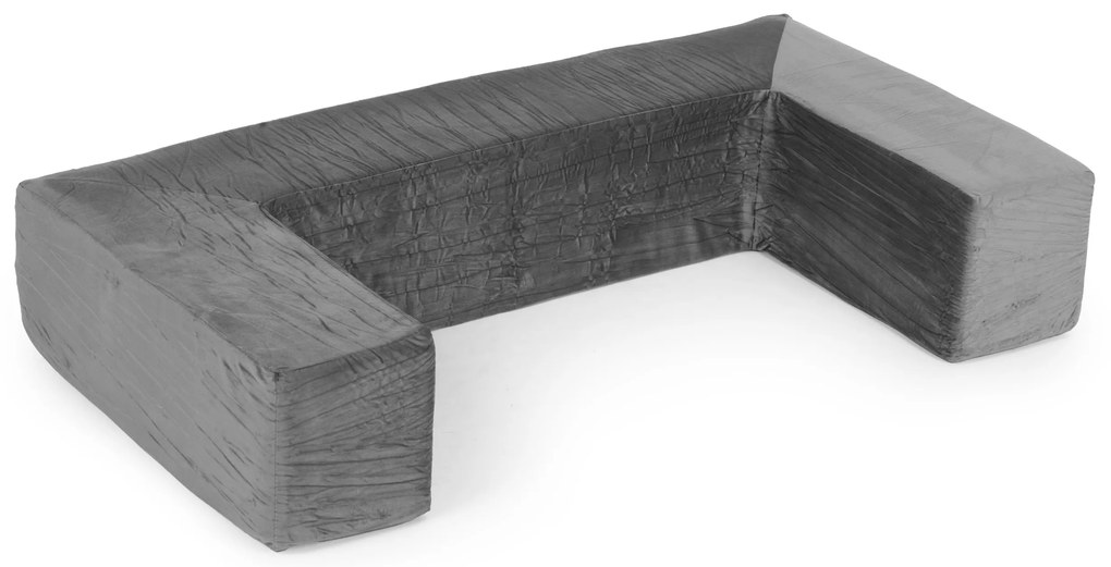 DIY modulárna rozkladacia pohovka pre deti 4 mäkké vankúše - sivá ECOTOYS