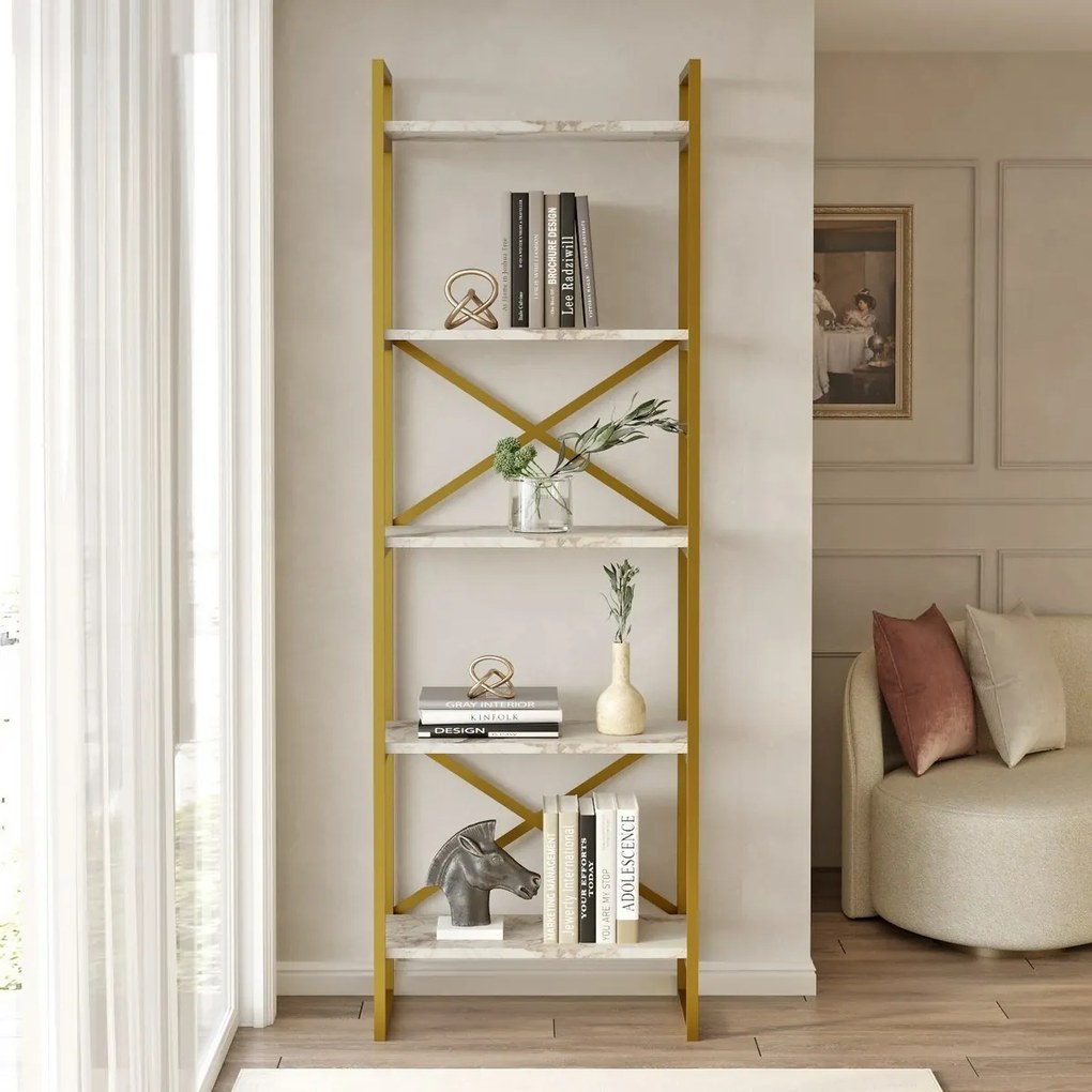 Regál Vento Marble and Gold, S