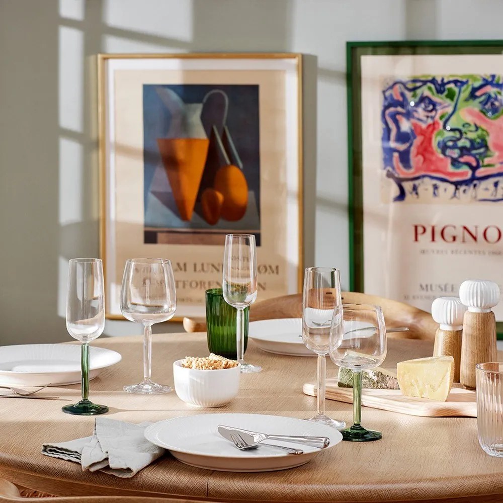 Poháre v súprave 2 ks na sekt 240 ml Hammershøi – Kähler Design