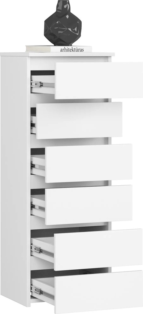 Komoda CL6 40 cm biela