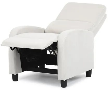 Autronic BONTEC Relaxačné kreslo, béžová, menčestrová látka, TV-4011 BGE2 Farba: Šedá