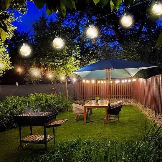 Solight LED vonkajšia reťaz s žiarovkami, 25 žiaroviek, 15m +5m, 20W, teplá biela