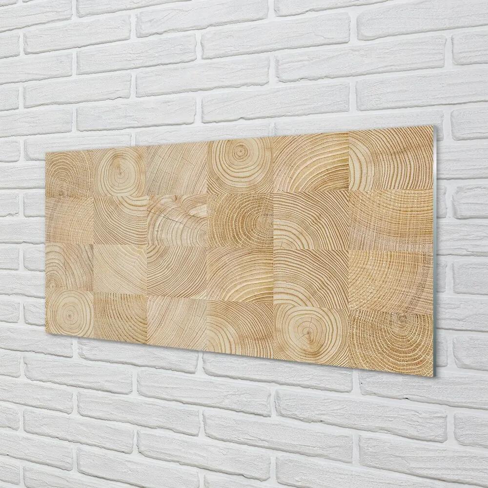 Obraz na skle Drevo kocka obilia 125x50 cm