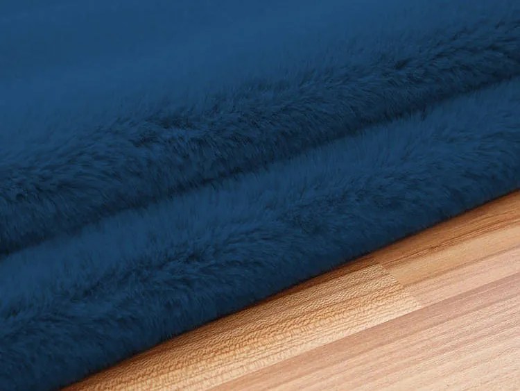 TZ Tmavomodrý okrúhly koberec Rabbit Rozmer: 110 cm