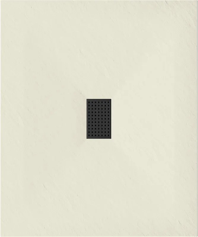 Mexen Hugo, obdĺžniková sprchová vanička, SMC, 120x100cm, béžová, čierna krytka, 42691012-B