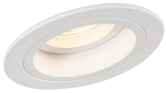 Inteligentné zapustené bodové svietidlo biele okrúhle naklápacie vrátane Wifi GU10 - Chuck