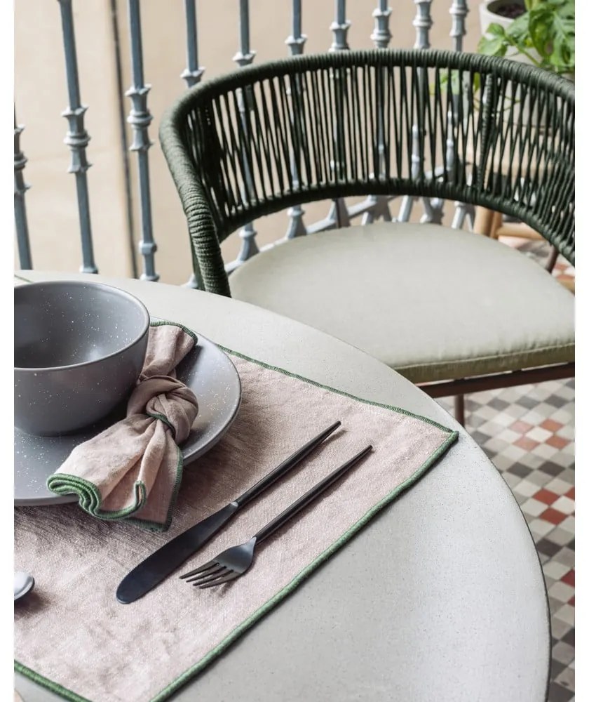 Betónový vonkajší jedálenský stôl Kave Home Itai, ⌀ 90 cm