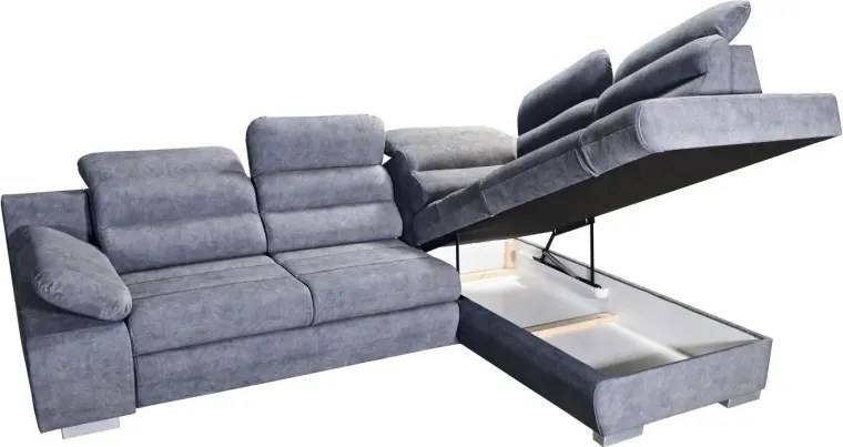 Sedacia súprava Denver, ľavá, šedá (country 19)