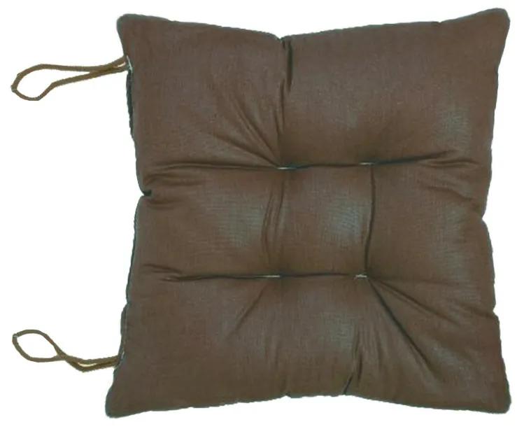 XPOSE® Podsedák na stoličku - tmavo hnedý 40x40 cm