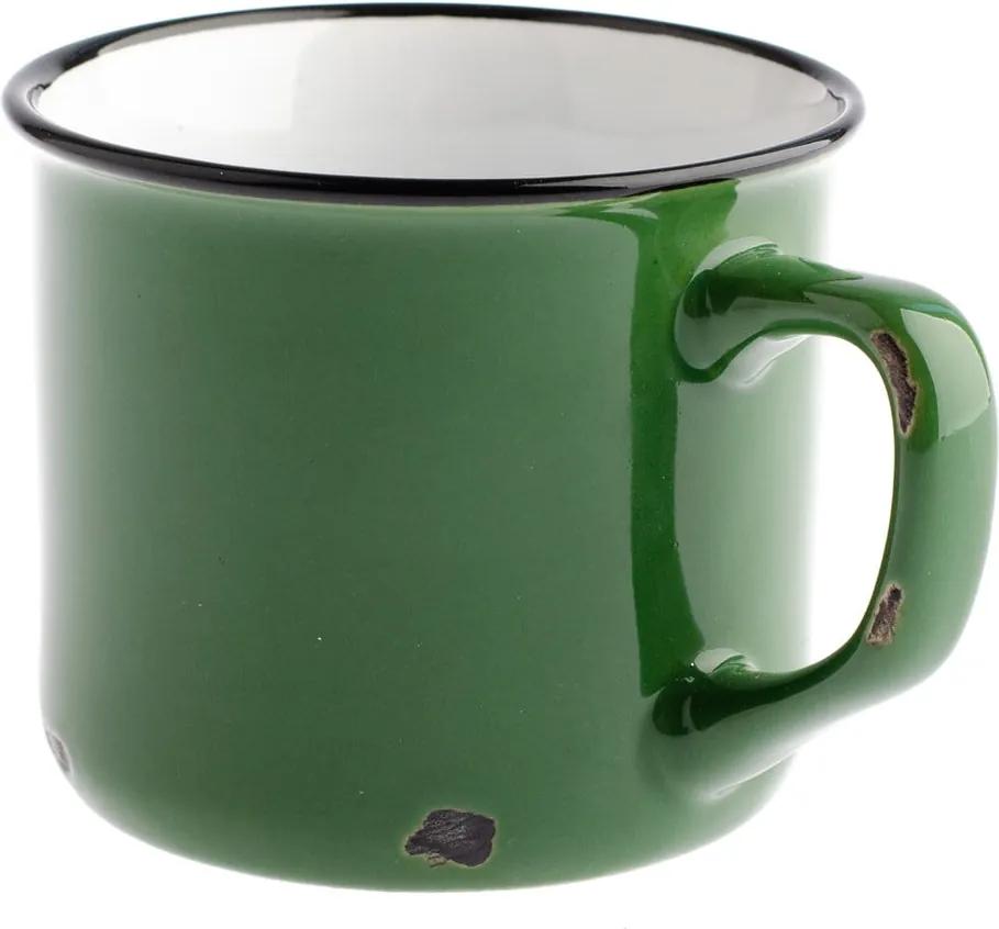 Zelený keramický hrnček Dakls Story Time Over Tea, 230 ml