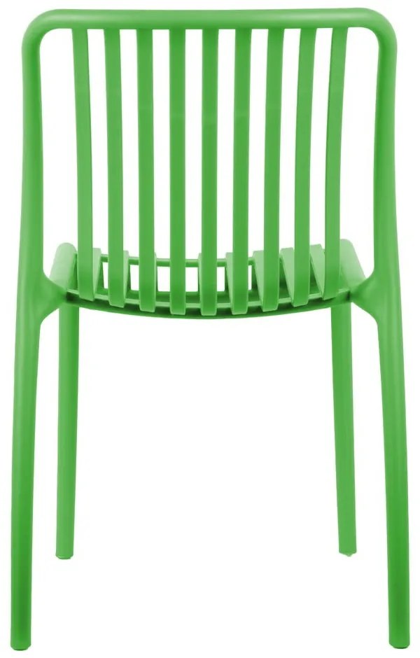 Zelená plastová jedálenská stolička Glee – Leitmotiv