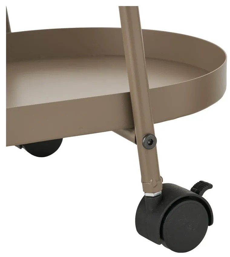 Kovový servírovací stolík na kolieskach 27,5x60 cm Empoli – House Nordic