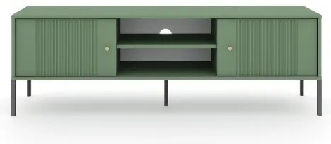 Televízny stolík LUE zelená/čierna