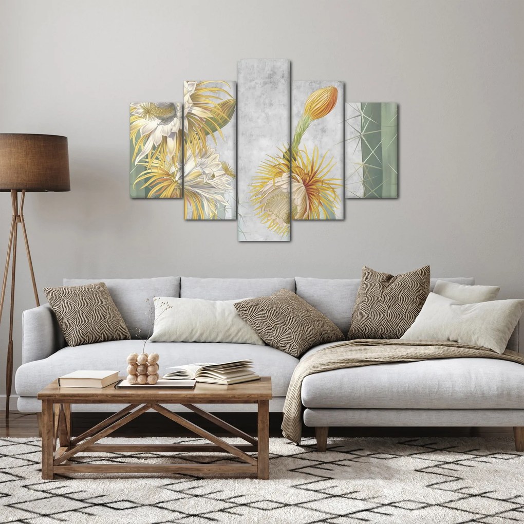 Obraz - Rozkvitnuté kaktusy (150x105 cm)