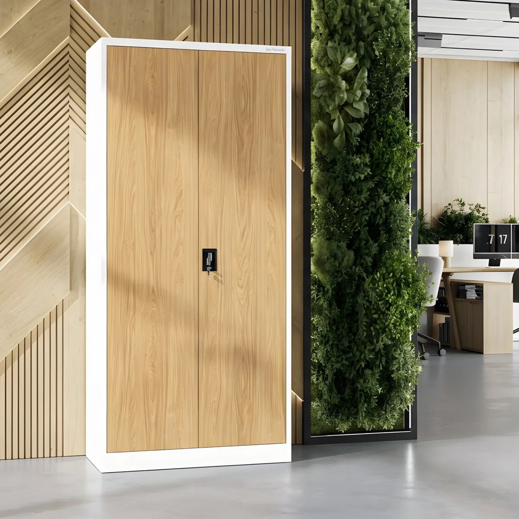 Skrinka na dokumenty biela/zlatý dub: Eco Design JAN H