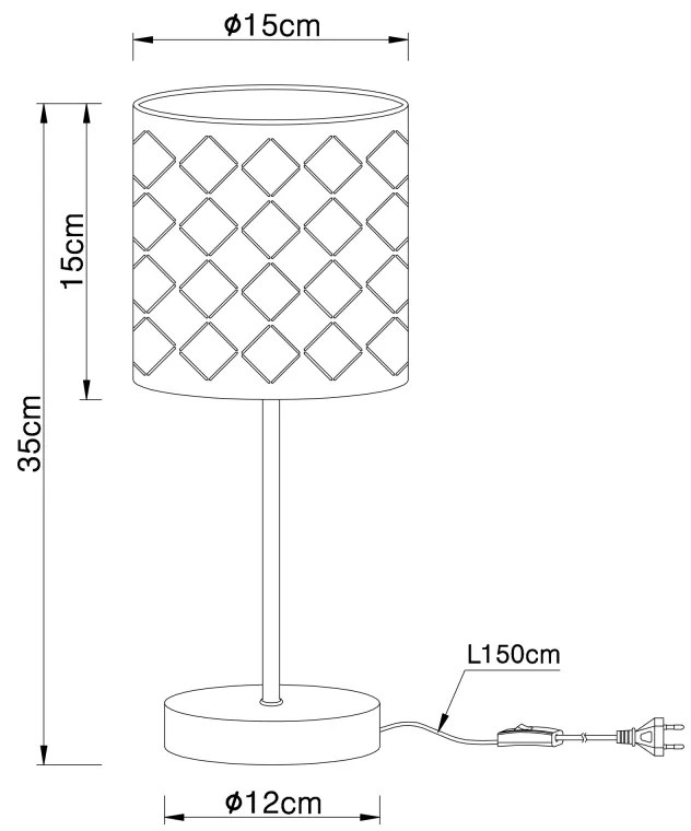 GLOBO CINDY 15584T Stolová lampa