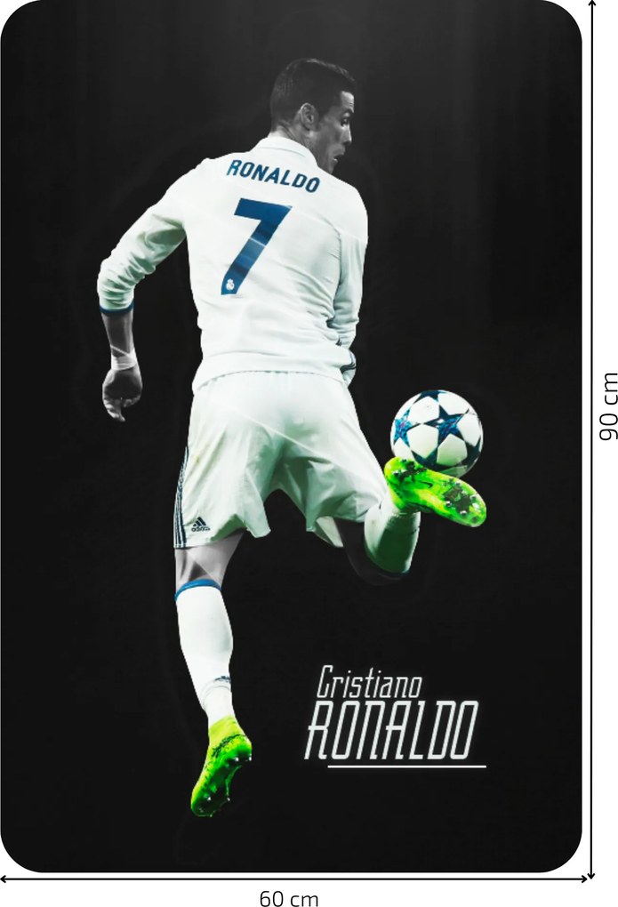 Cristiano Ronaldo 2 - textilná nálepka na stenu