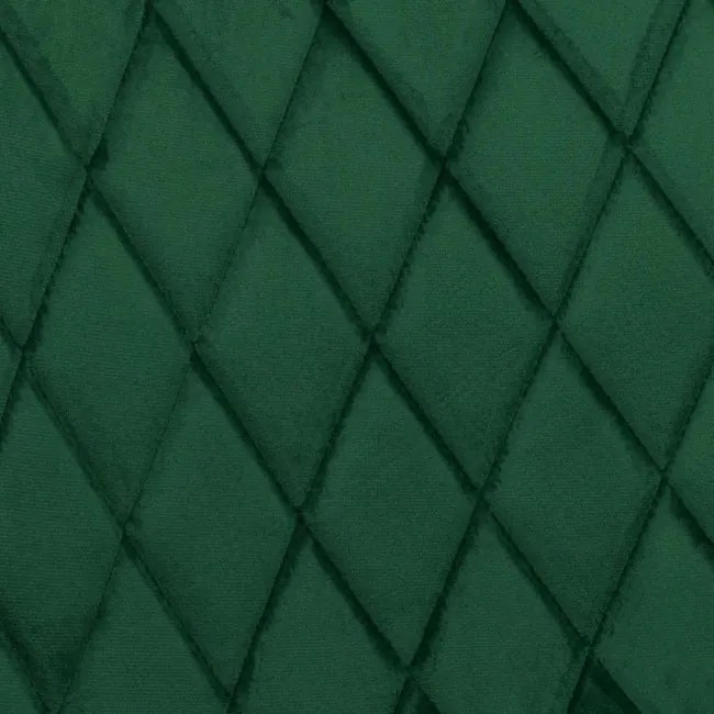 Jedálenská stolička DEXTER zamatová, tmavozelená