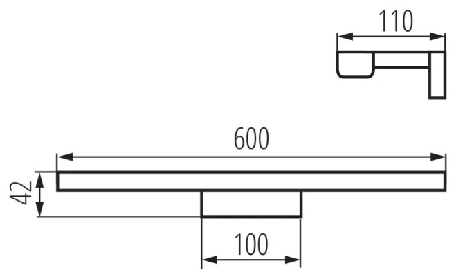 LED kúpeľňové svietidlo Kanlux ASTEN 26684 12W-NW-B IP44