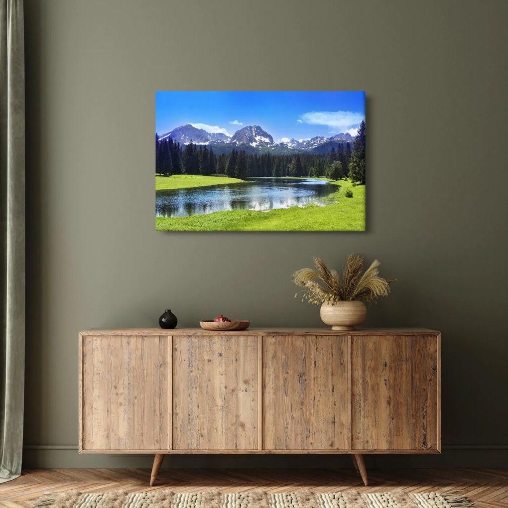 Obraz - Zasnežené vrcholky hôr (90x60 cm)