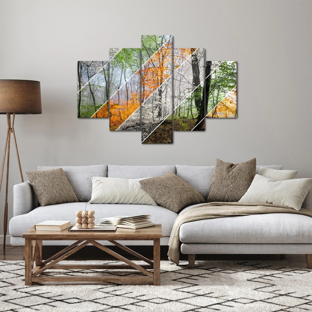 Obraz - Striedanie ročných období (150x105 cm)