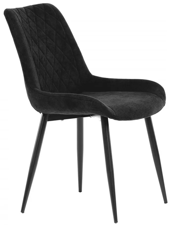 Jedálenská stolička MIREN — látka, kov, viac farieb Čierna