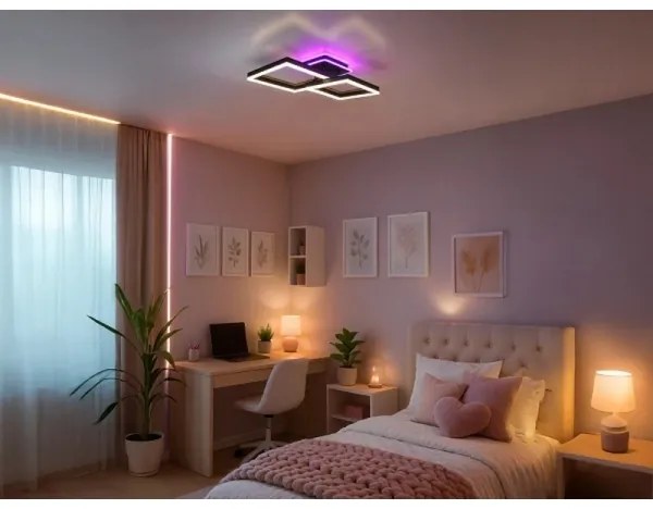 LED RGBW Stmievateľné stropné svietidlo LED/75W/230V 3000-6500K + diaľkové ovládanie