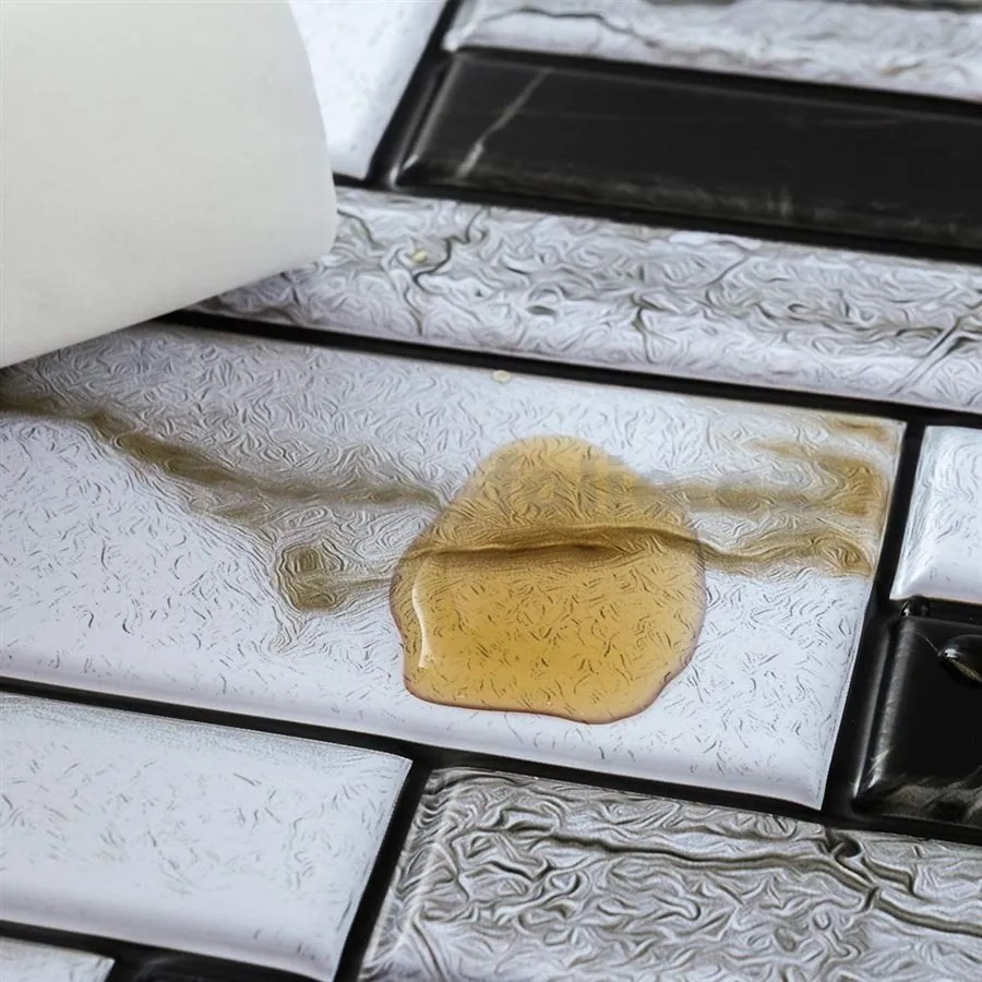 Samolepiace PVC 3D panely TPWP509, cena za kus, rozmer 30 x 30 cm, sivo-čierny obklad, IMPOL TRADE