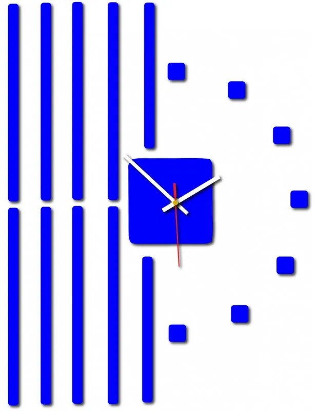 Nástenné hodiny Quartz, nalepovacie dekorácie, 3D zrkadlové nálepky Xmomo X0034- HEU-