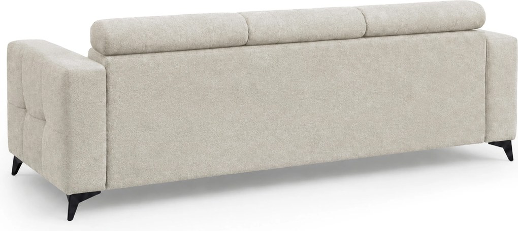 Sofa Nardo s funkciou spania - svetlý béžový šenil Vibe 06