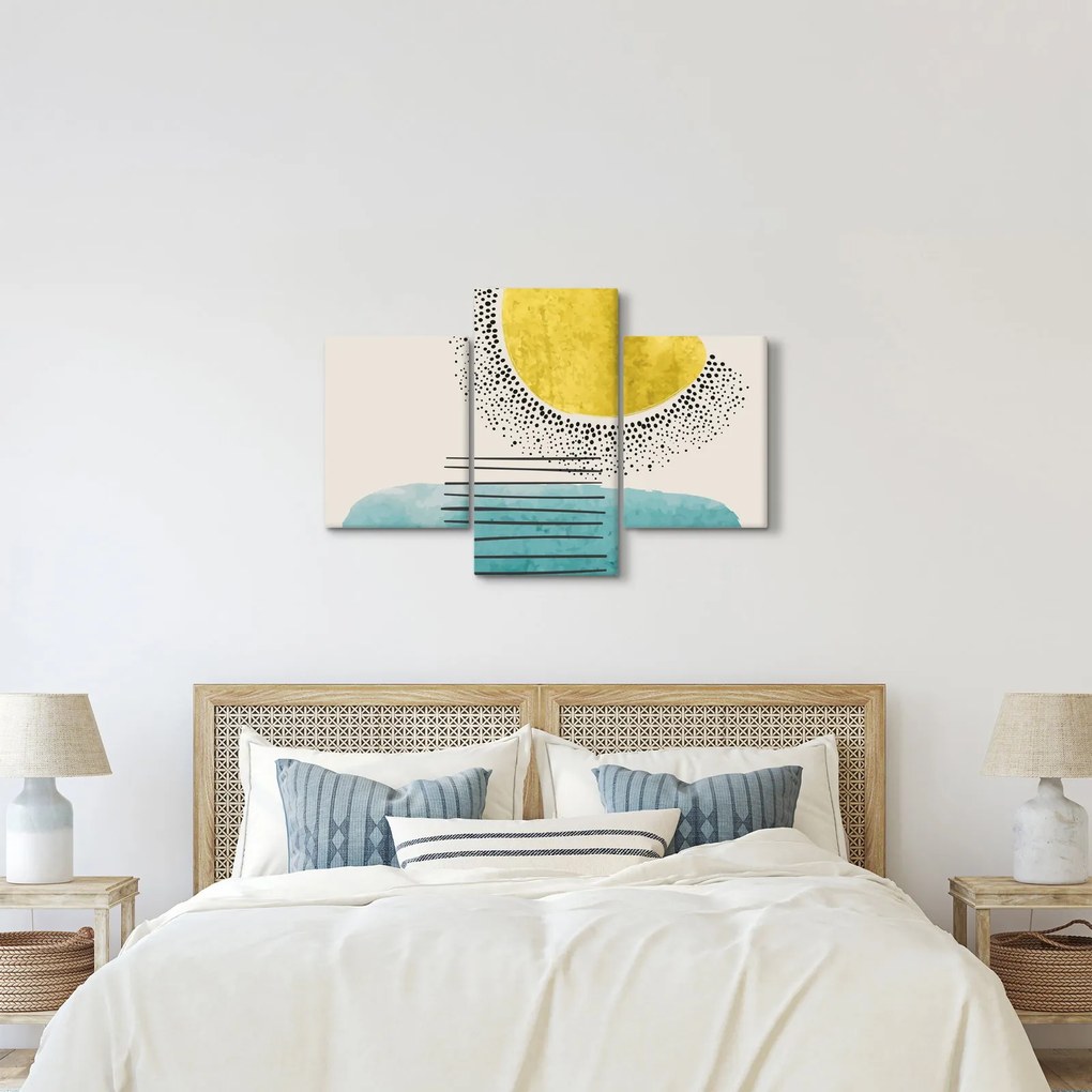 Obraz - Abstraktná maľba pláže N⁰2 (90x60 cm)
