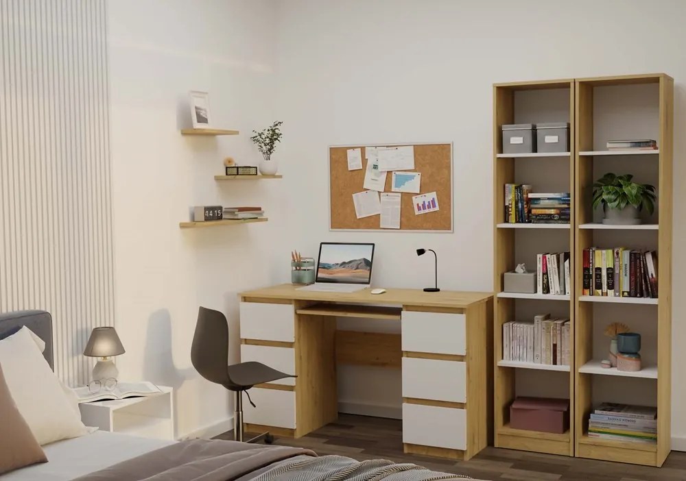 Regál Onyx R40 40 cm dub Artisan/biely