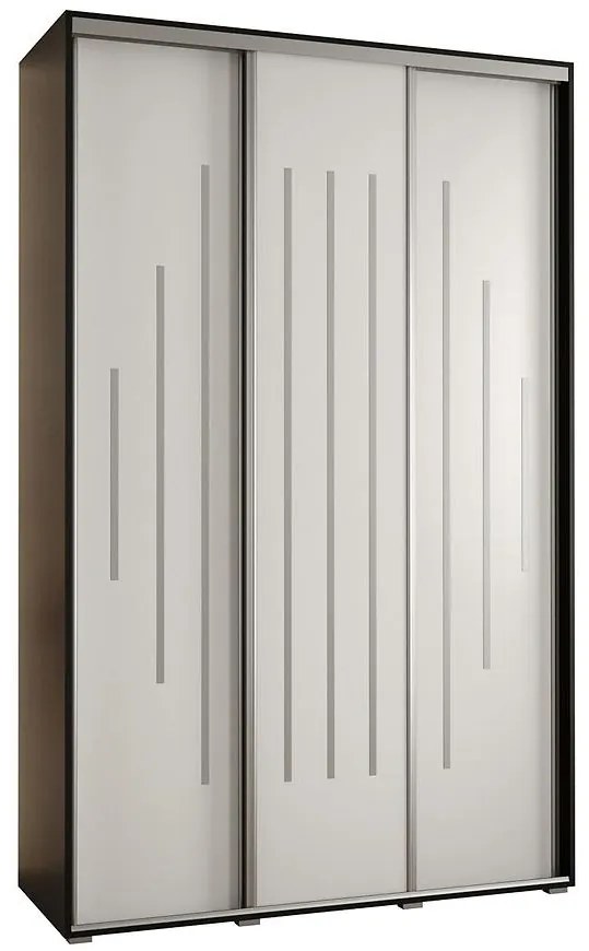 Skriňa 45 Canaris 12 180 čierna/biela/silver