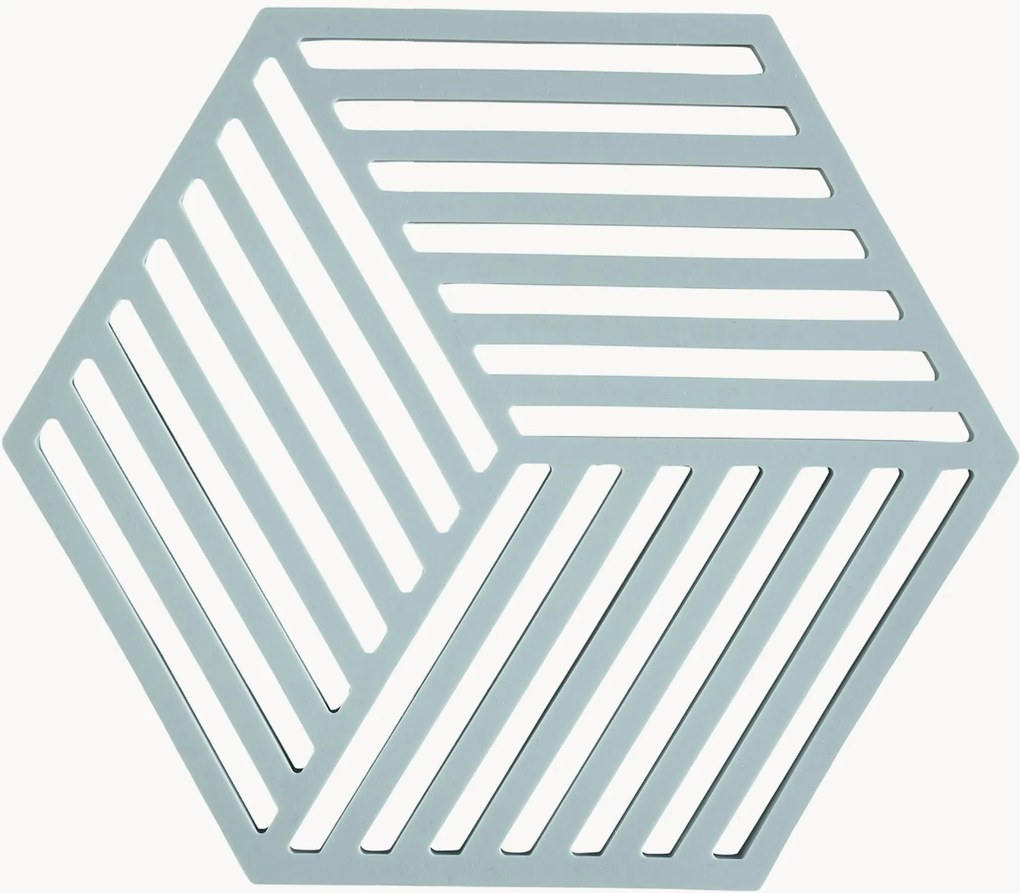 Silikónové podložky pod poháre Hexagon, 6 ks