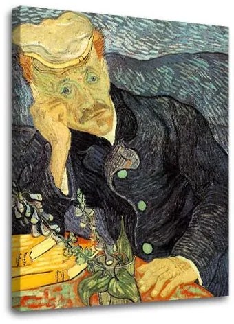 Obraz na plátne Vincent van Gogh - Portrét dr. Gacheta | rôzne rozmery