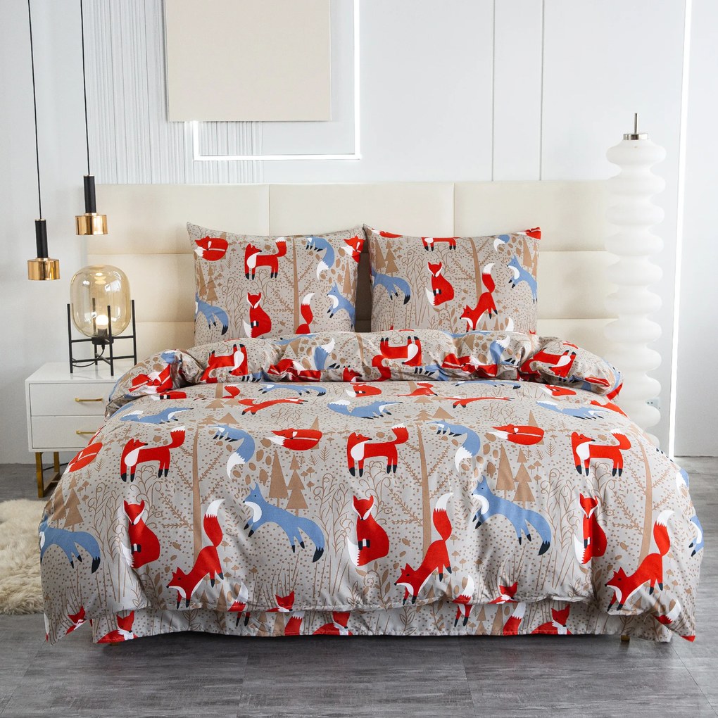 Obliečky z mikrovlákna RED FOX hnedé Rozmer obliečky: 70 x 90 cm | 140 x 200 cm