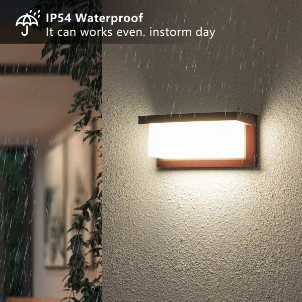 Brilagi - LED vonkajšie nástenné svietidlo BRICKY LED/12W/230V hnedá IP54